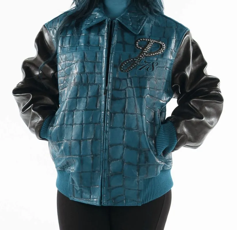 Pelle Pelle Exotic Studded Turquoise Jacket view 2