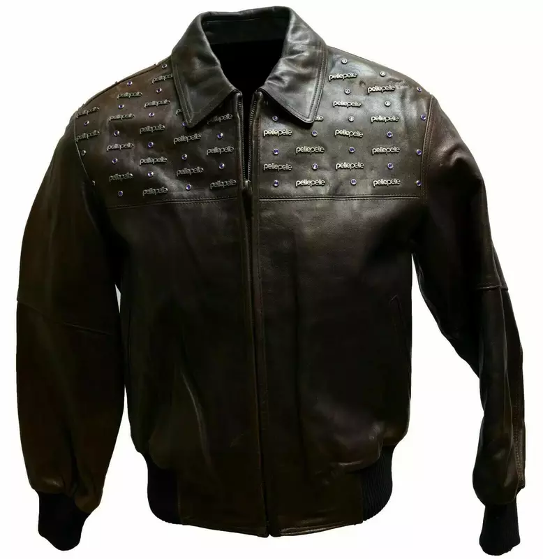 Pelle Pelle Emblem Leather Jacket Black | Pelle Pelle Store