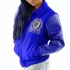Pelle Pelle Ladies Blue Immortal Worldwide Revolution Jacket view 2