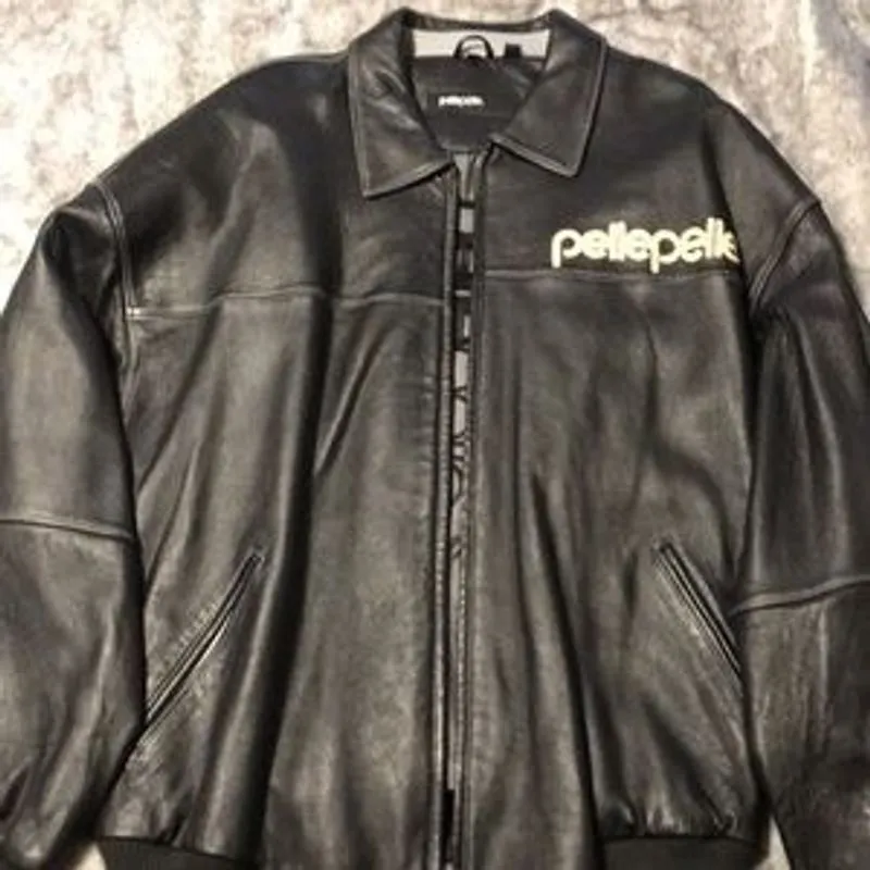 Authentic Pelle Pelle Classic Black Leather Jacket view 2
