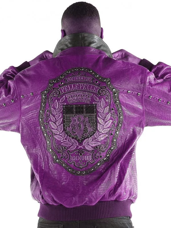 Pelle Pelle Authentic Marc Buchanan Mens Light Purple Jacket