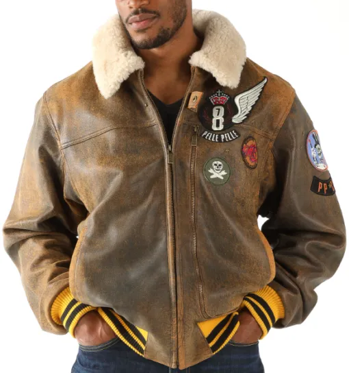 Pelle Pelle Aviator Brown Jacket view 2