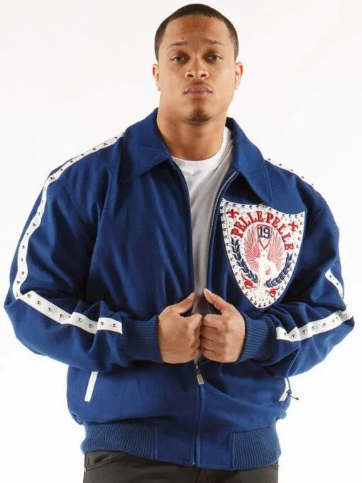 Pelle Pelle Band of Brothers Blue Jacket | Pelle Pelle view 2