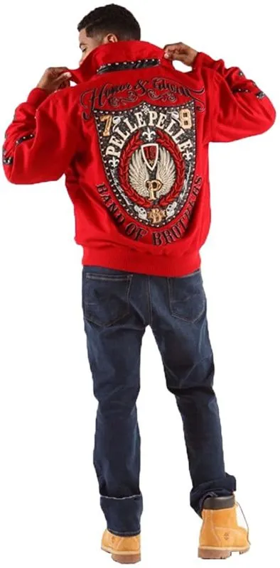 Pelle Pelle Band of Brothers Red Jacket | Pelle Pelle view 2