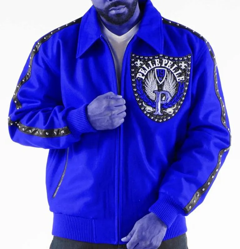 Pelle Pelle Royal Blue Jacket | Pelle Pelle Store view 2