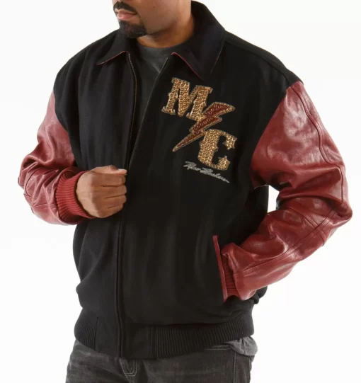 Pelle Pelle Black Brown Master |Ceremonies Varsity Jacket view 2