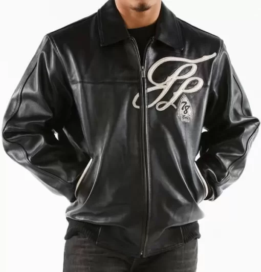 Pelle Pelle Black Trail Blazer Badged Royal Jacket view 2