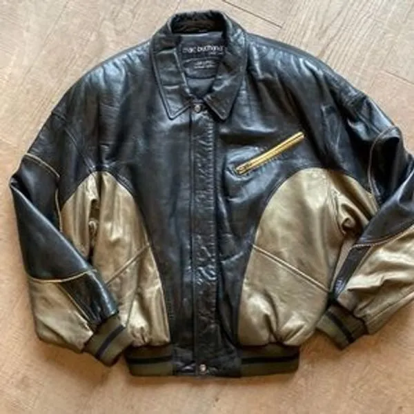 Bold Pelle Pelle Vintage 90’s Leather Varsity Jacket view 2