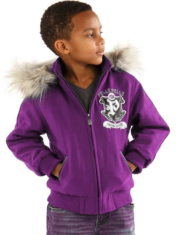 Pelle Pelle Kids Back to School Jacket | Light Purple Jacket