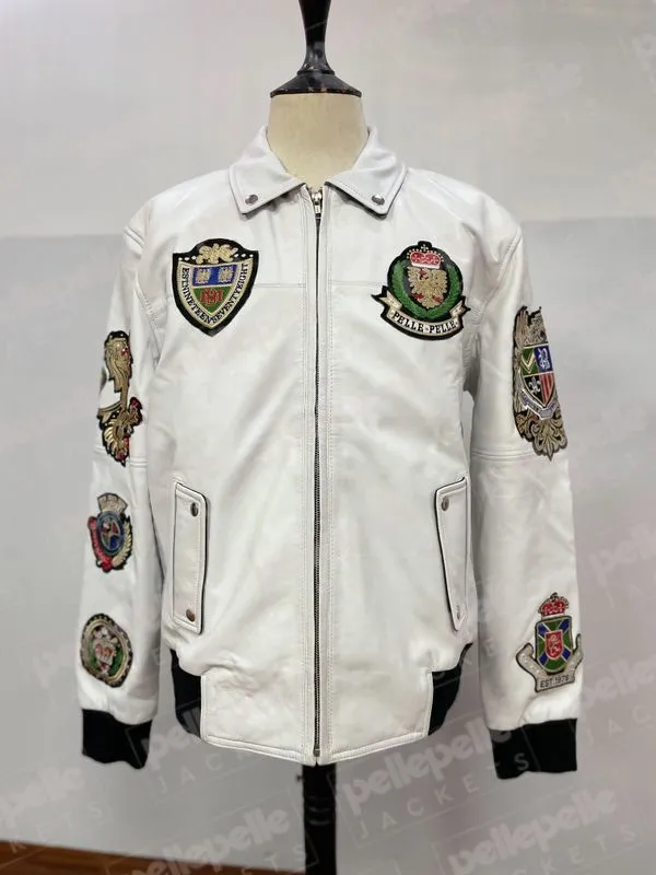 Pelle Pelle 1978 White Leather Jacket view 2