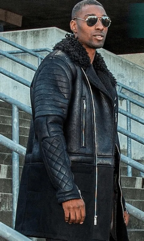 Pelle Pelle Black Leather Coat view 2