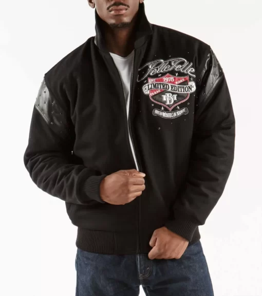 Pelle Pelle Black True Jacket | Pelle Pelle Store view 2