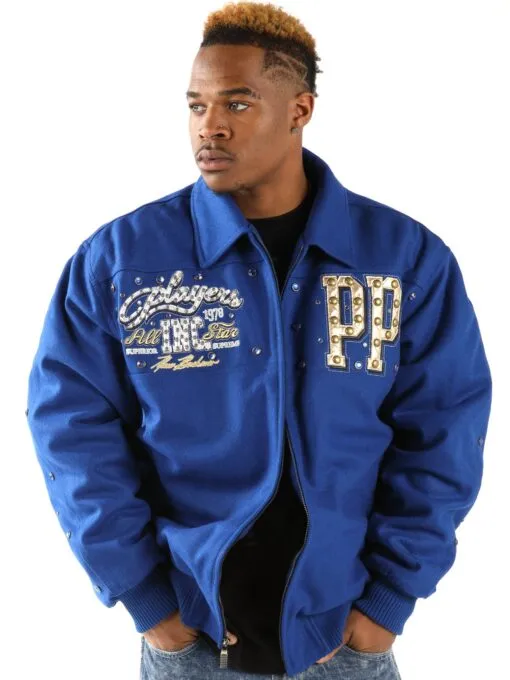 Pelle Pelle All-Star Blue Wool Jacket view 2