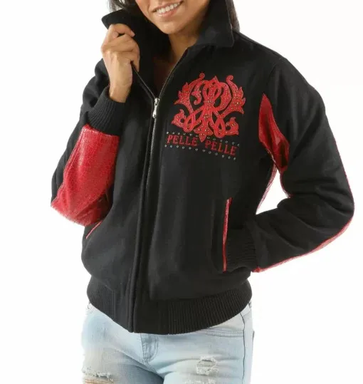 Black Red Forever Flawless Jacket | Pelle Pelle Store view 2