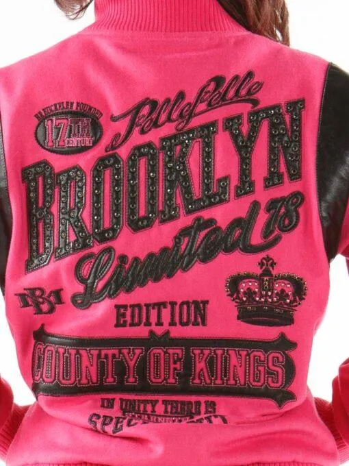 Tribute Pink Brooklyn Jacket Pelle Pelle Store view 3