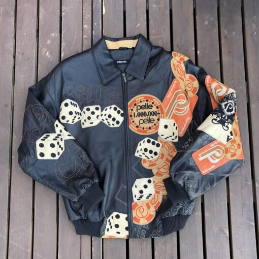 PELLE PELLE 100K CARDS BLACK LEATHER JACKET view 2