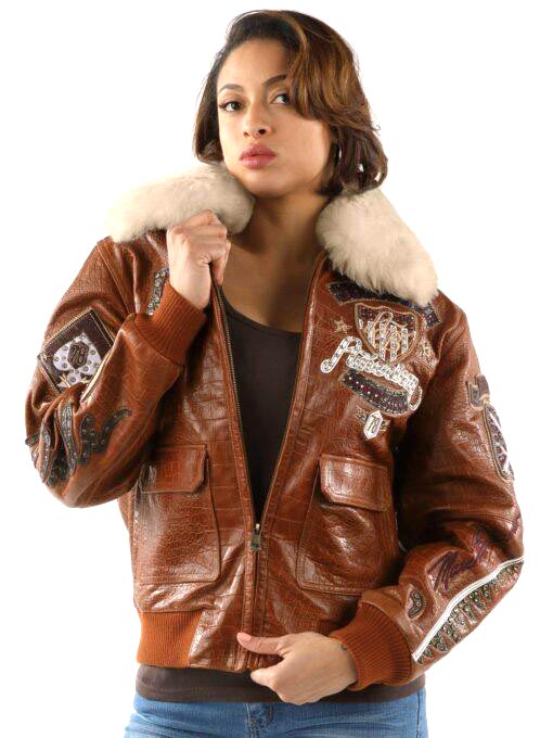 Pelle Pelle American Bombshell Brown Jacket | Pelle Pelle Store view 2