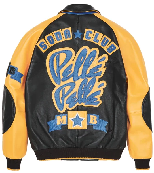 Pelle Pelle Soda Club Plush Yellow Jacket view 2