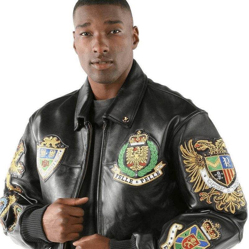 Pelle Pelle Coat of Arms Jacket | 1978 Black Leather Jacket view 4
