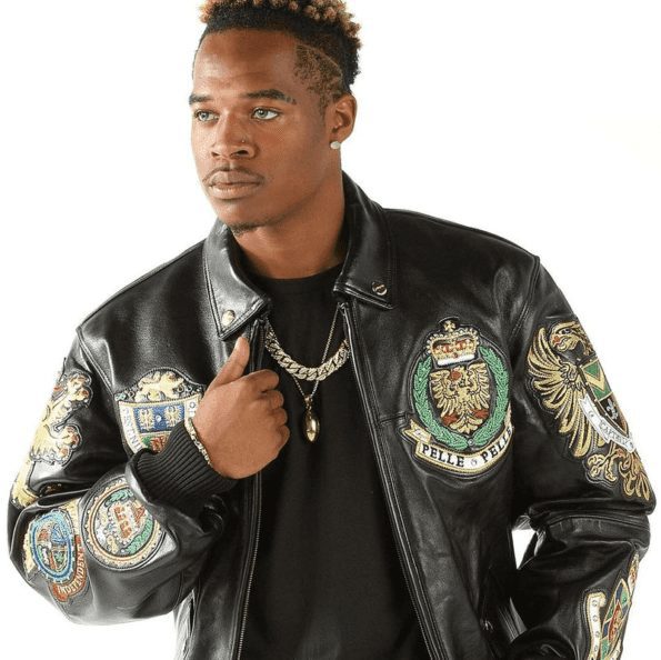 Pelle Pelle Coat of Arms Jacket | 1978 Black Leather Jacket view 5