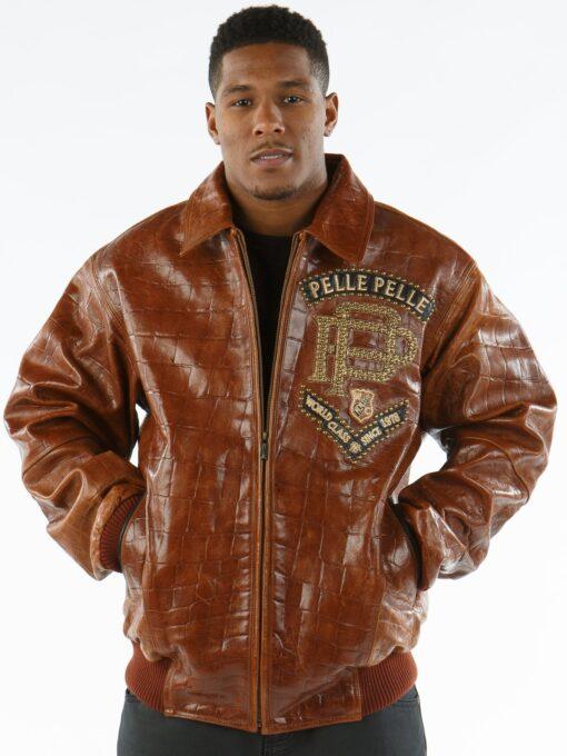 Pelle Pelle Elite Series Brown Leather Jacket | Pelle Pelle Store view 2