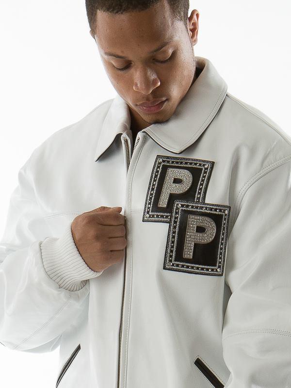 Pelle Pelle Jeweled White Jacket | Pelle Pelle Store view 2
