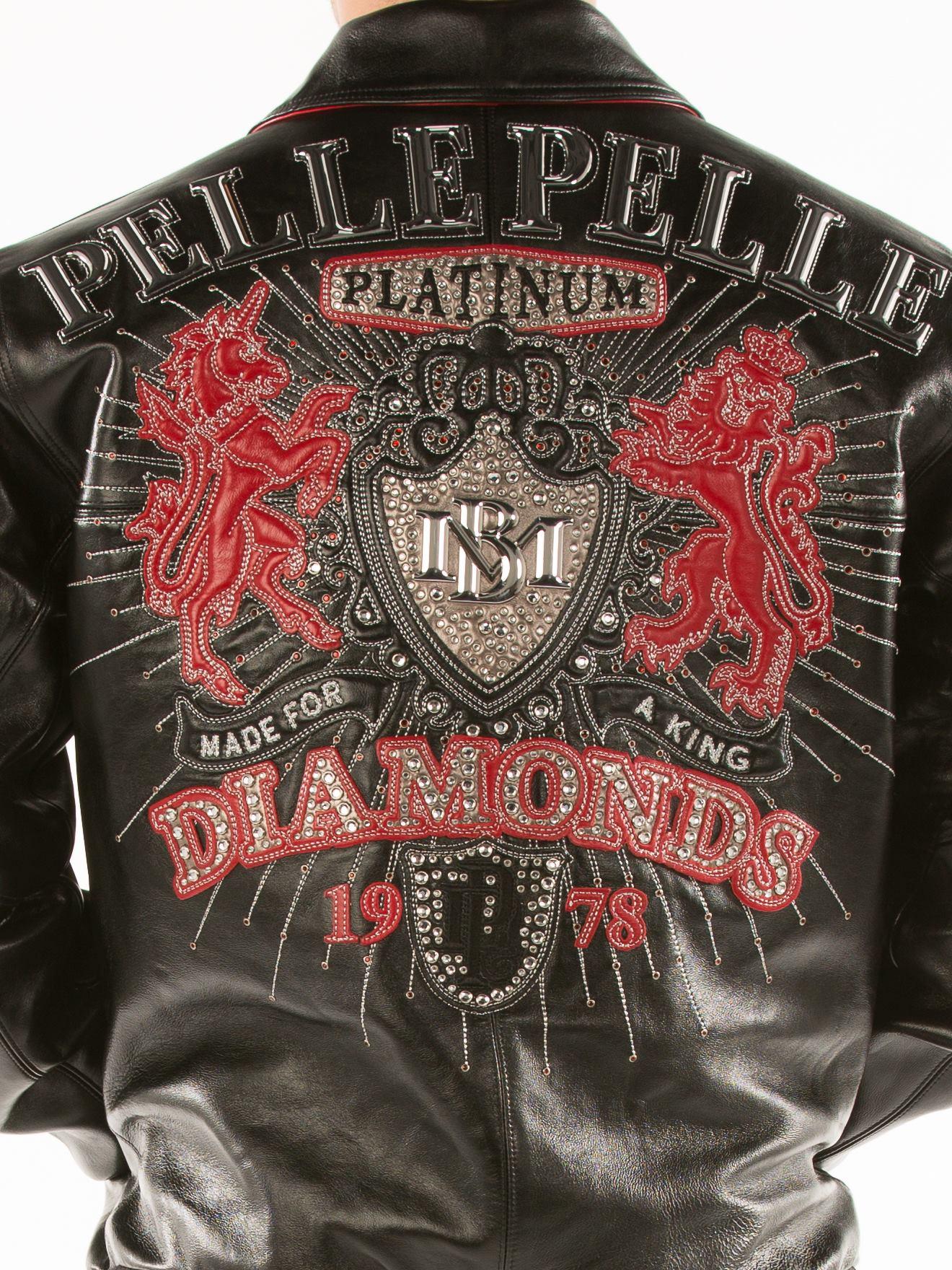 Pelle Pelle Platinum Jacket with Diamonds | Pelle Pelle view 3