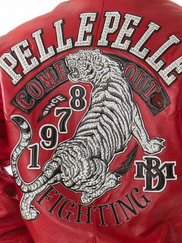 Pelle Pelle Tiger Red Jacket | Pelle Pelle Store view 2