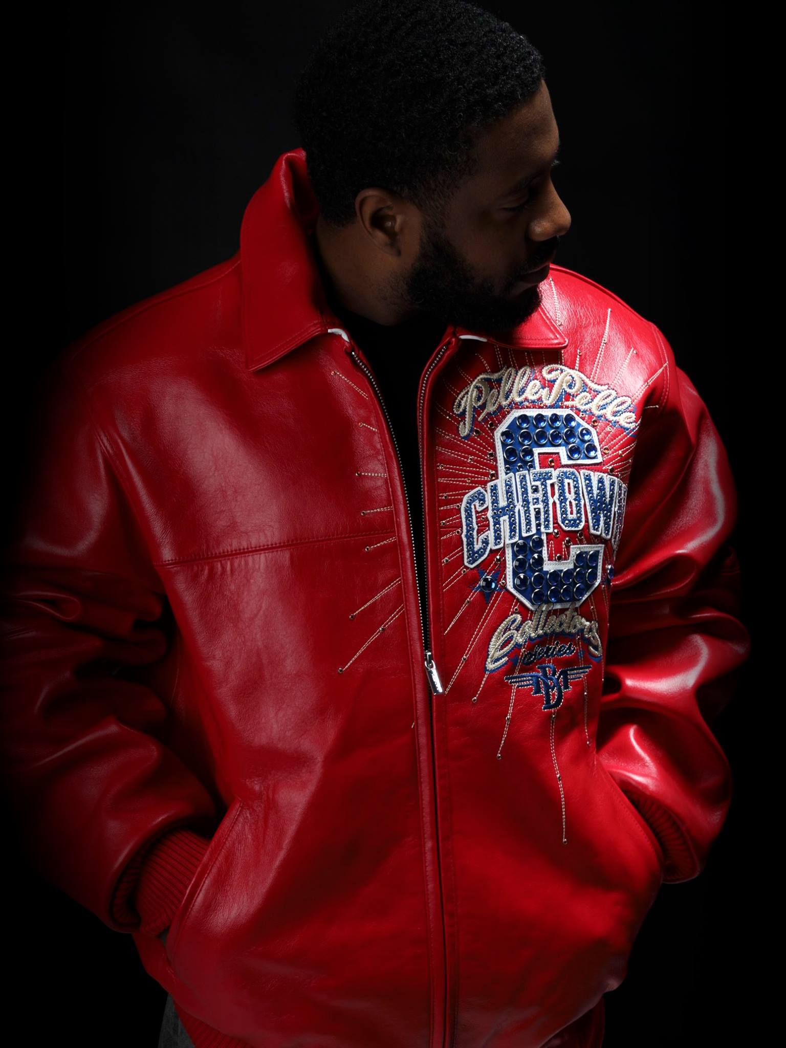 Pelle Pelle Chi-Town Red Leather Jacket | Pelle Pelle Store view 2