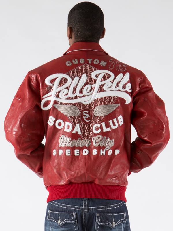 Pelle Pelle Soda Club Red Jacket | Pelle Pelle Store view 4