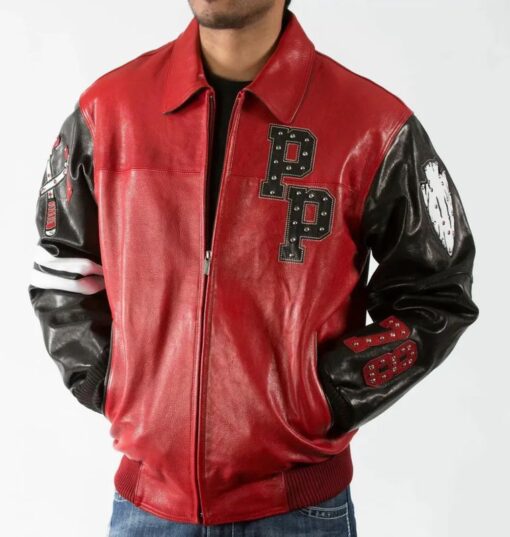 Pelle Pelle Chief Keef Red Leather Jacket view 2