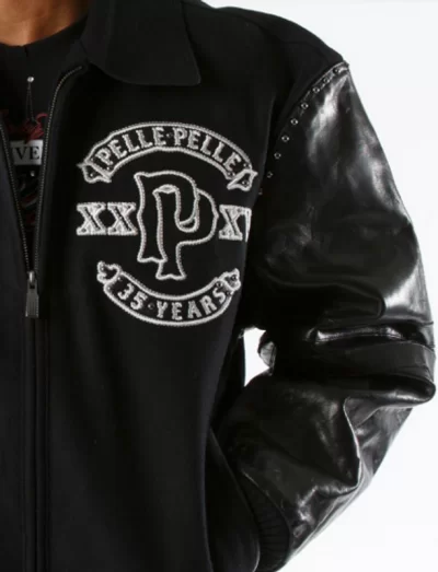 Pelle Pelle Panther Wool Black Jacket view 3