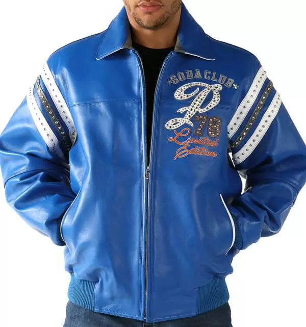 Pelle Pelle Blue Soda Club Studded Jacket view 2