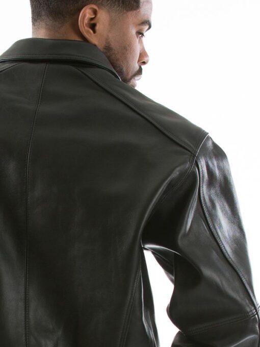 Applique Black Plush Jacket view 4