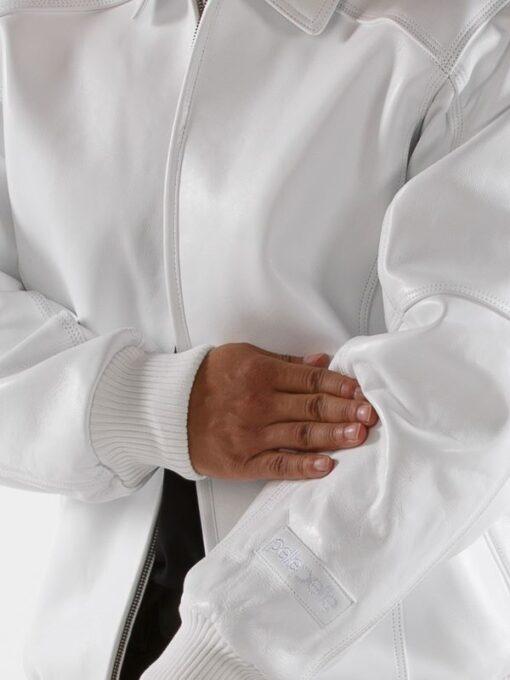 Pelle Pelle Basic in White Plush Jacket view 4