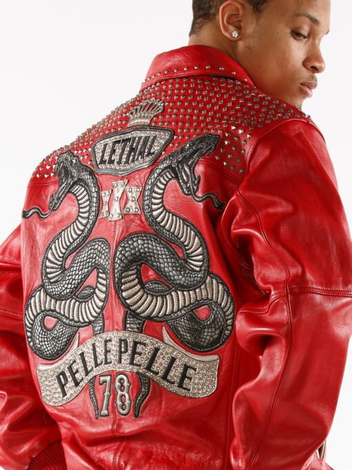 Pelle Pelle Lethal Red Leather Jacket view 5