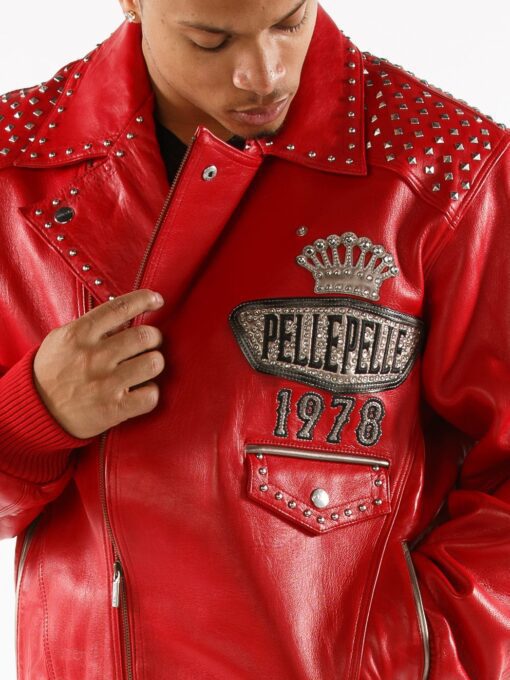 Pelle Pelle Lethal Red Leather Jacket view 4
