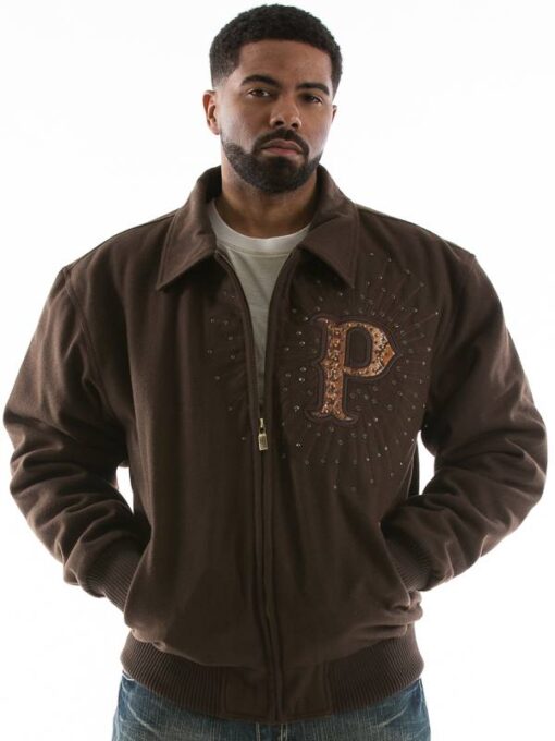 Pelle Pelle Snakeskin Dragon Brown Jacket view 2