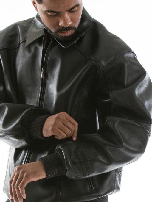 Applique Black Plush Jacket view 2