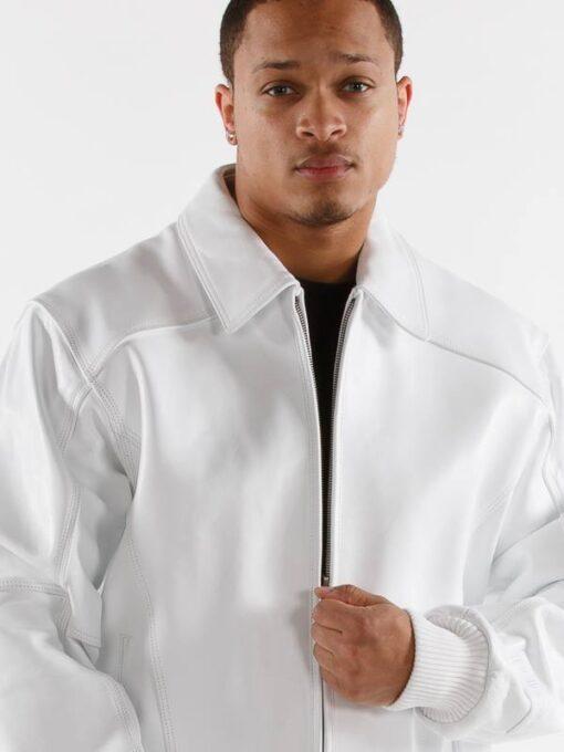 Pelle Pelle Basic in White Plush Jacket view 3