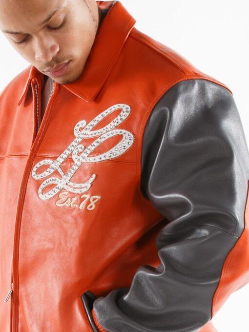 Pelle Pelle Fire Orange Notorious Jacket view 4