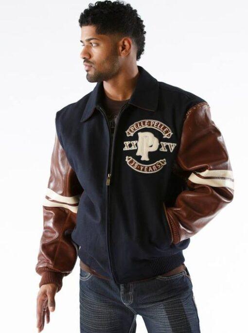 Pelle Pelle Supply Co. Wool Navy Blue Jacket view 3