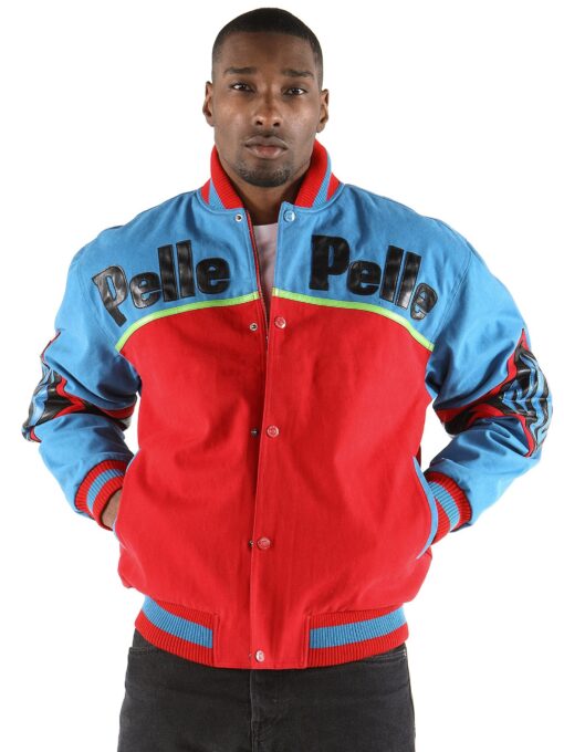 Pelle Pelle Soda Club Blue And Red Jacket view 2
