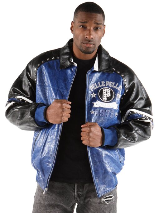 Pelle Pelle New Soda Blue Leather Jacket view 2