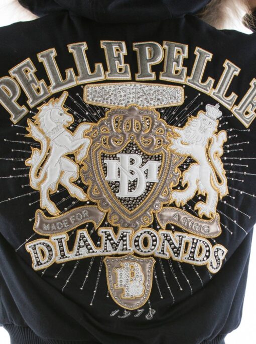 Pelle Pelle Platinum Diamonds Black Jacket view 3
