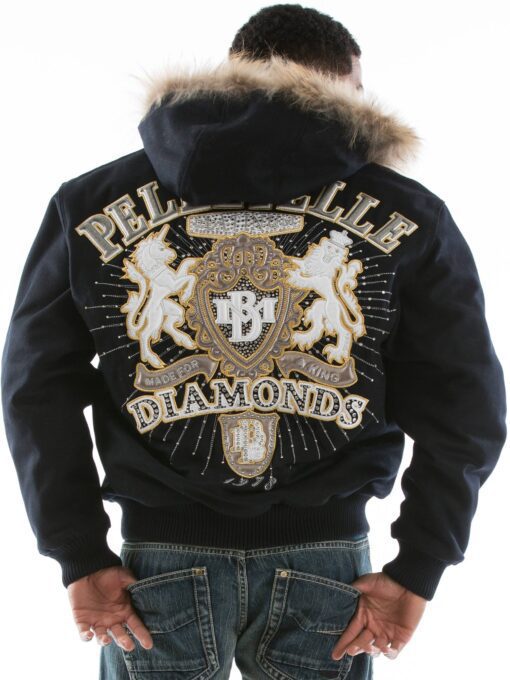 Pelle Pelle Platinum Diamonds Black Jacket