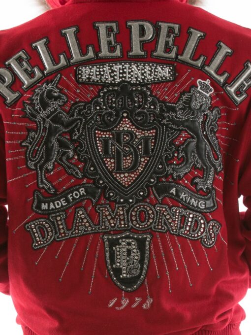 Pelle Pelle Platinum Diamonds Red Jacket view 3