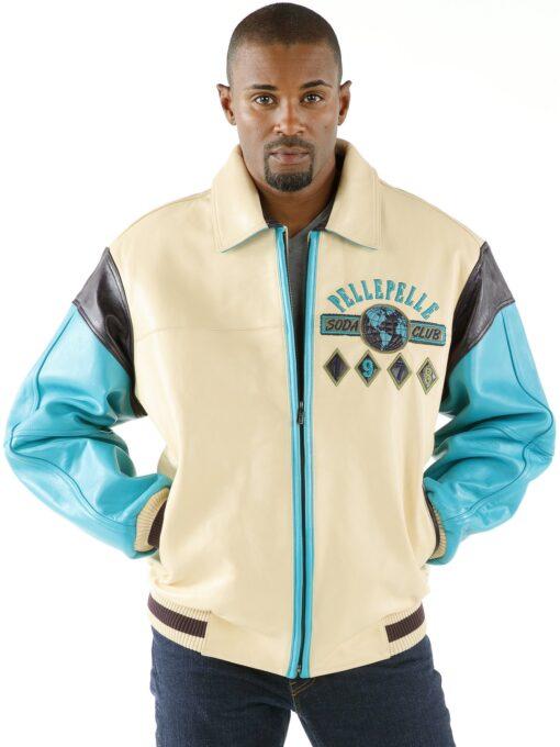 Pelle Pelle Famous Soda Club Blue Jacket view 2