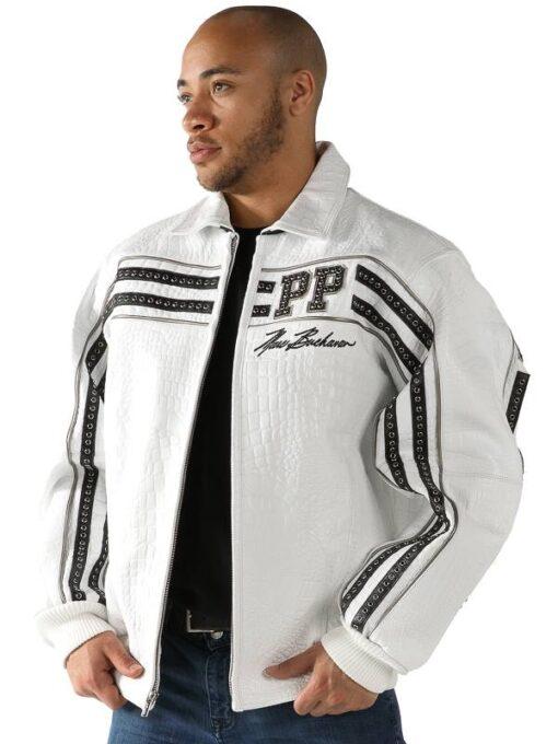Pelle Pelle Renown White Leather Jacket view 2