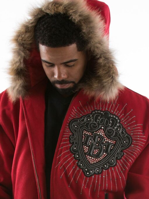 Pelle Pelle Platinum Diamonds Red Jacket view 2